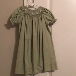 Green Lilly Smocked Dress